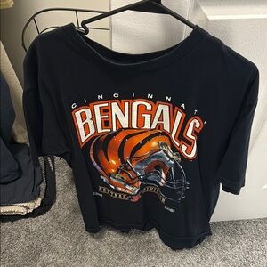Vintage Black and Orange Cincinnati Bengals Tee